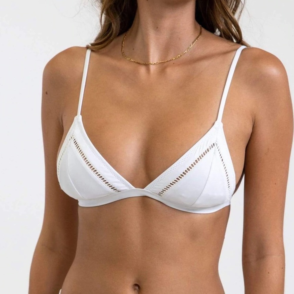 Rhythm White Bikini Top